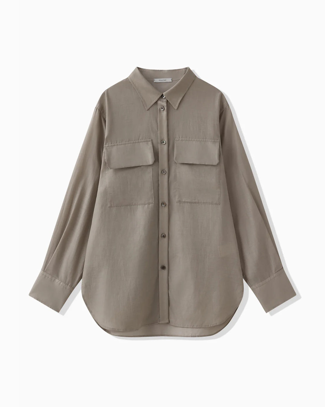 CUPRO COTTON SHIRT - BEIGE
