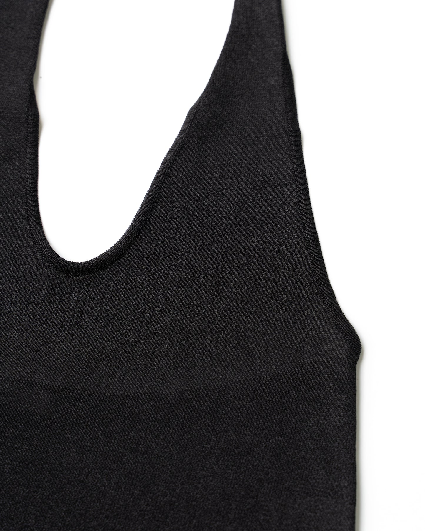 WASHI HALTER NECK - BLACK