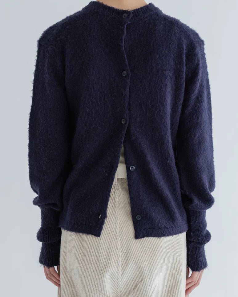 FLUFFY PULLOVER / CARDIGAN - NAVY
