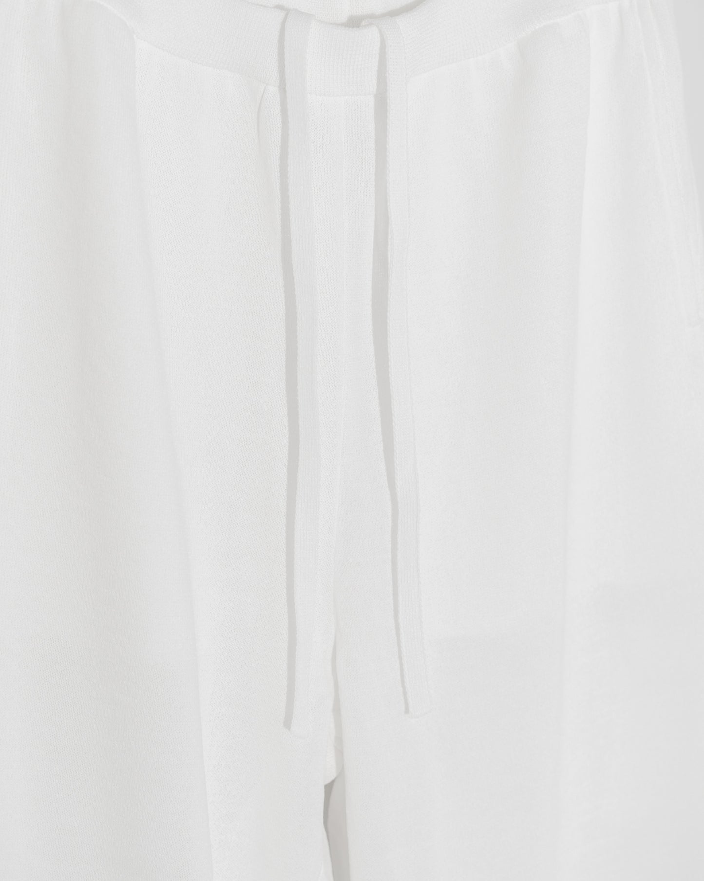 WASHI KNIT PANTS - WHITE