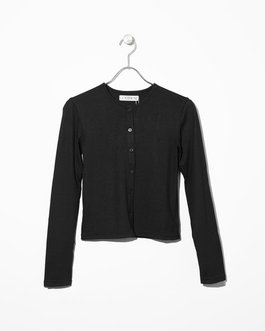 SET UP CARDI - BLACK