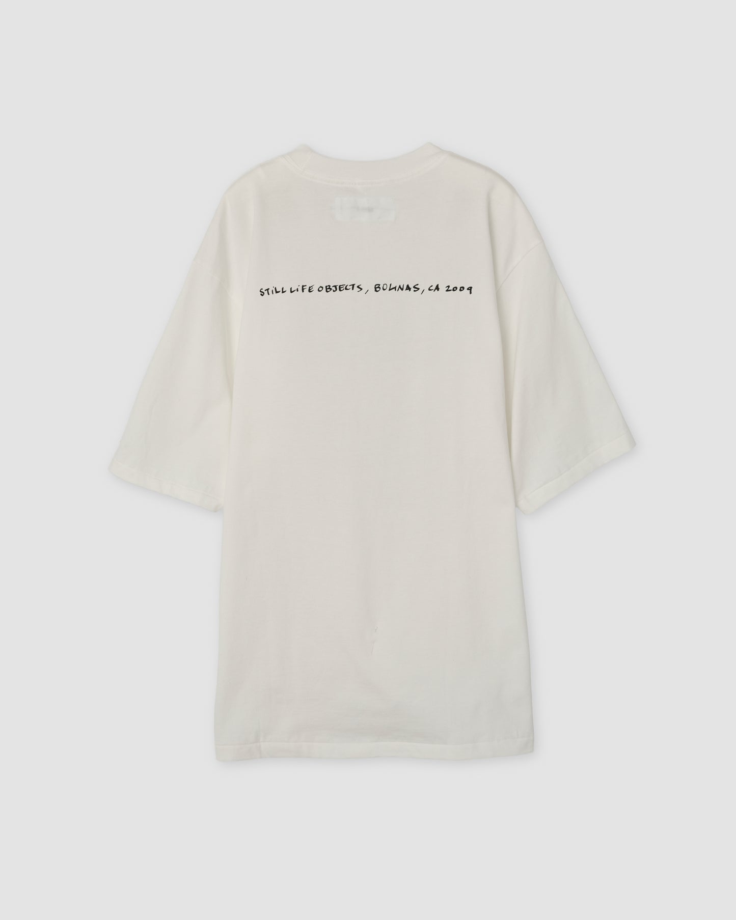 IVORY SERRA STILL LIFE OBJECT BOLINAS CA 2009 S/S T-SHIRT - WHITE