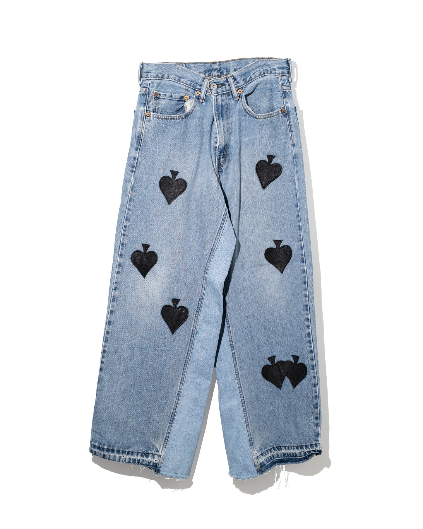 SPADE PATCH BAGGY REMAKE DENIM - BLUE