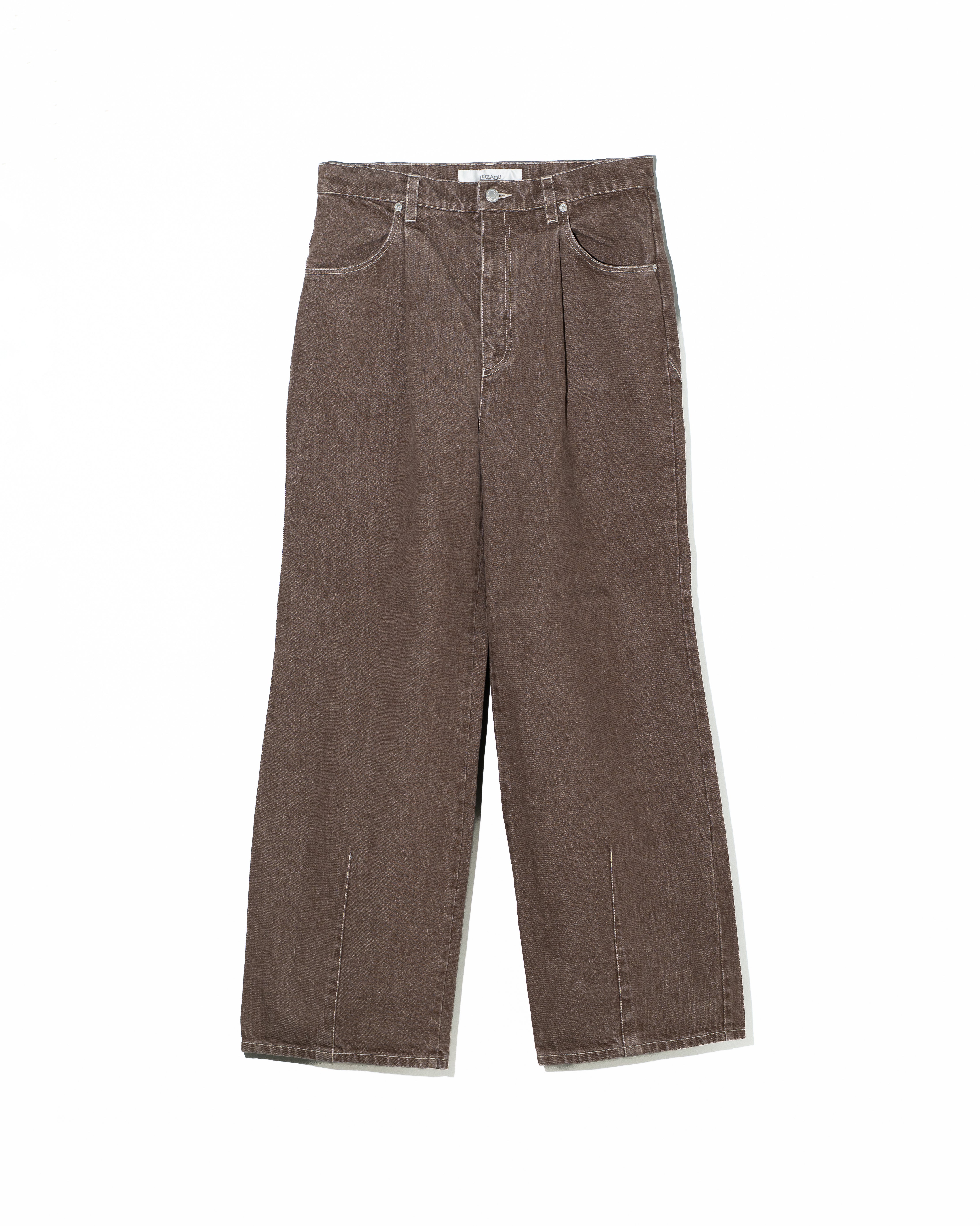 TOZAOU (トザオウ) FIVE POCKET DENIM BROWN | HAKU 公式通販