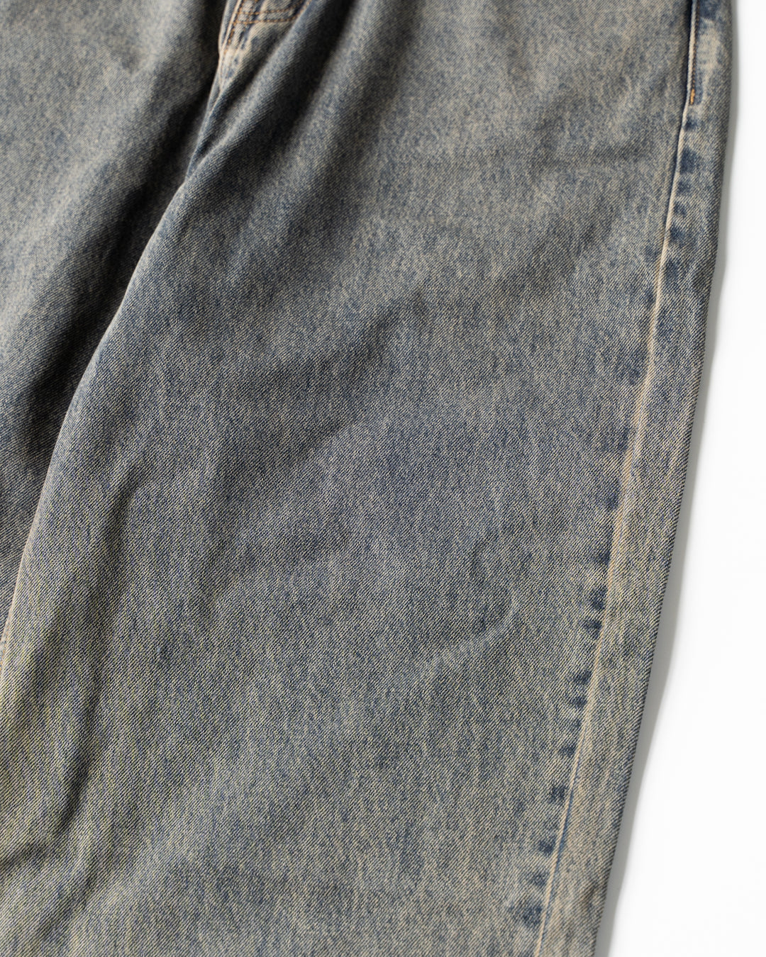 GREY ACID WASH EXTENDED CUT LUFT JEANS - GREY ACID WASH