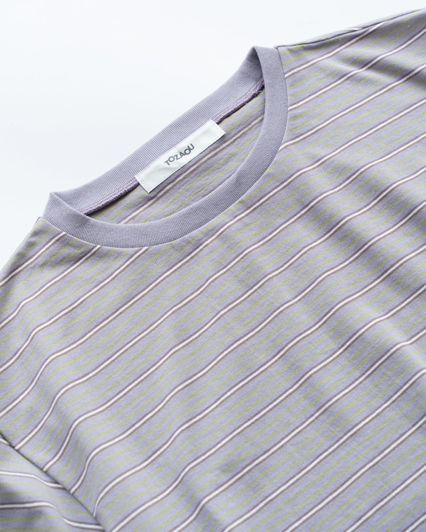 SERVICE BORDER TEE - MAUVE