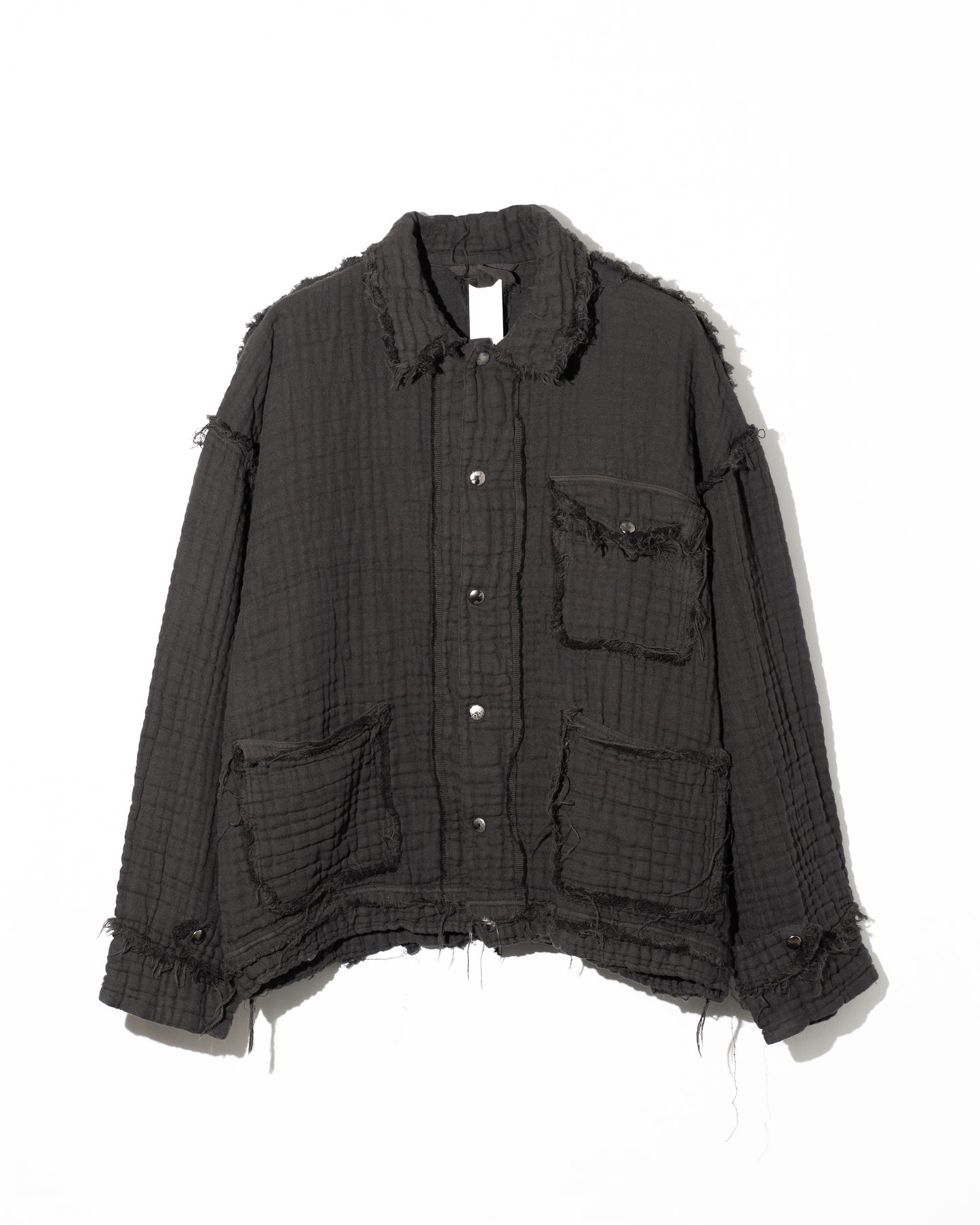 CREPON 4GAUZE COVERALL JACKET - SUMI