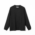 WASHABLE WOOL L/S T-SHIRT - CHARCOAL GRAY
