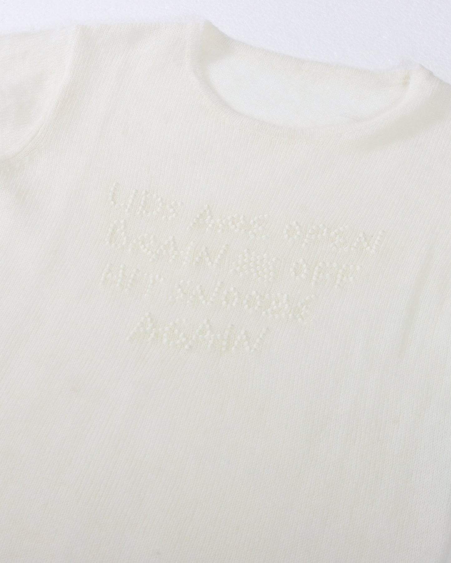 FUZZY SNOOZE KNIT - WHITE