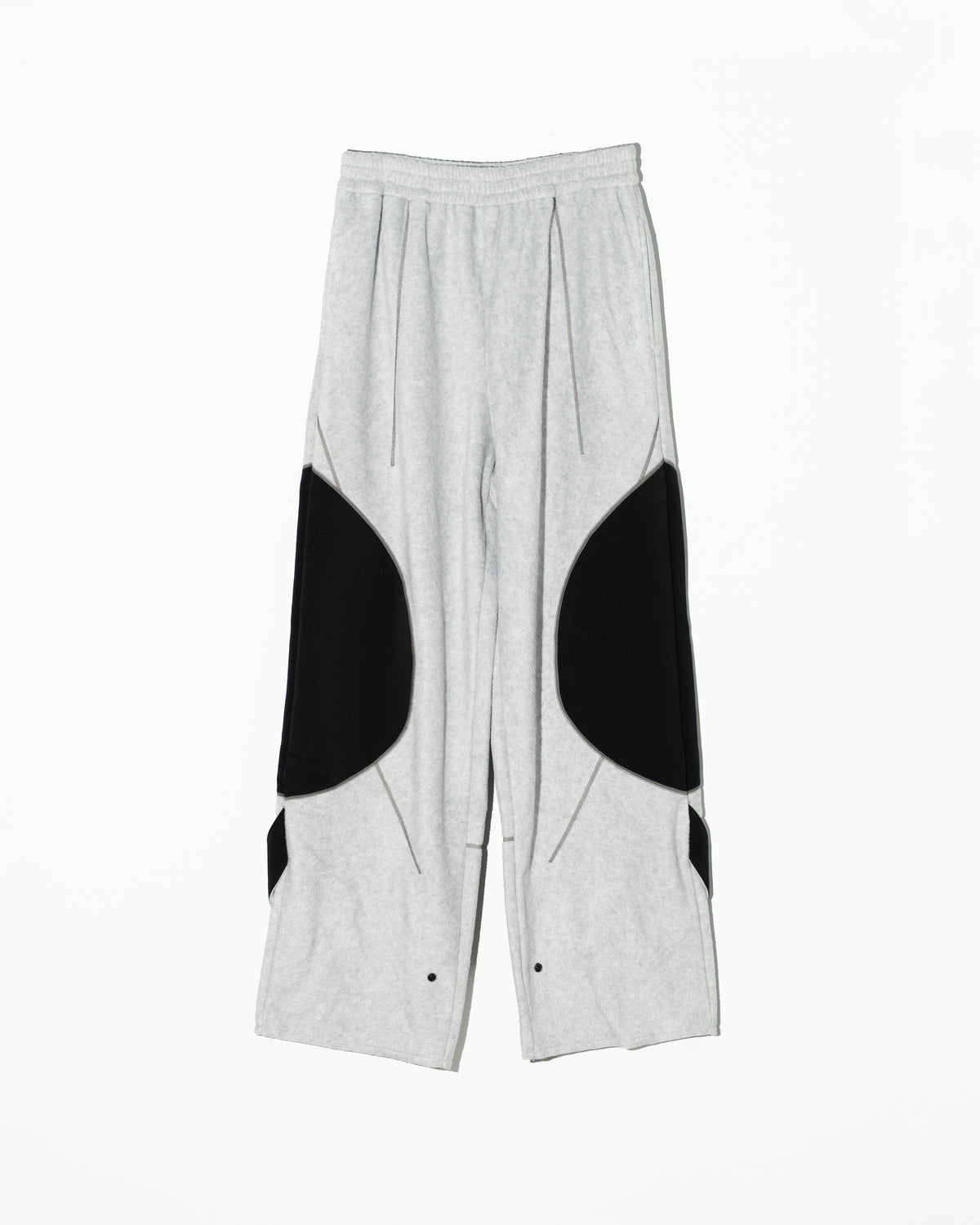 PANEL FLEECE PANTS - GREY
