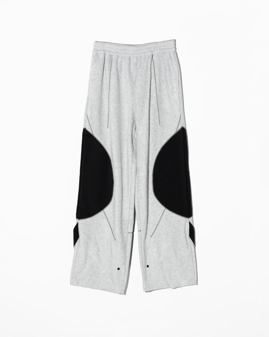 PANEL FLEECE PANTS - GREY