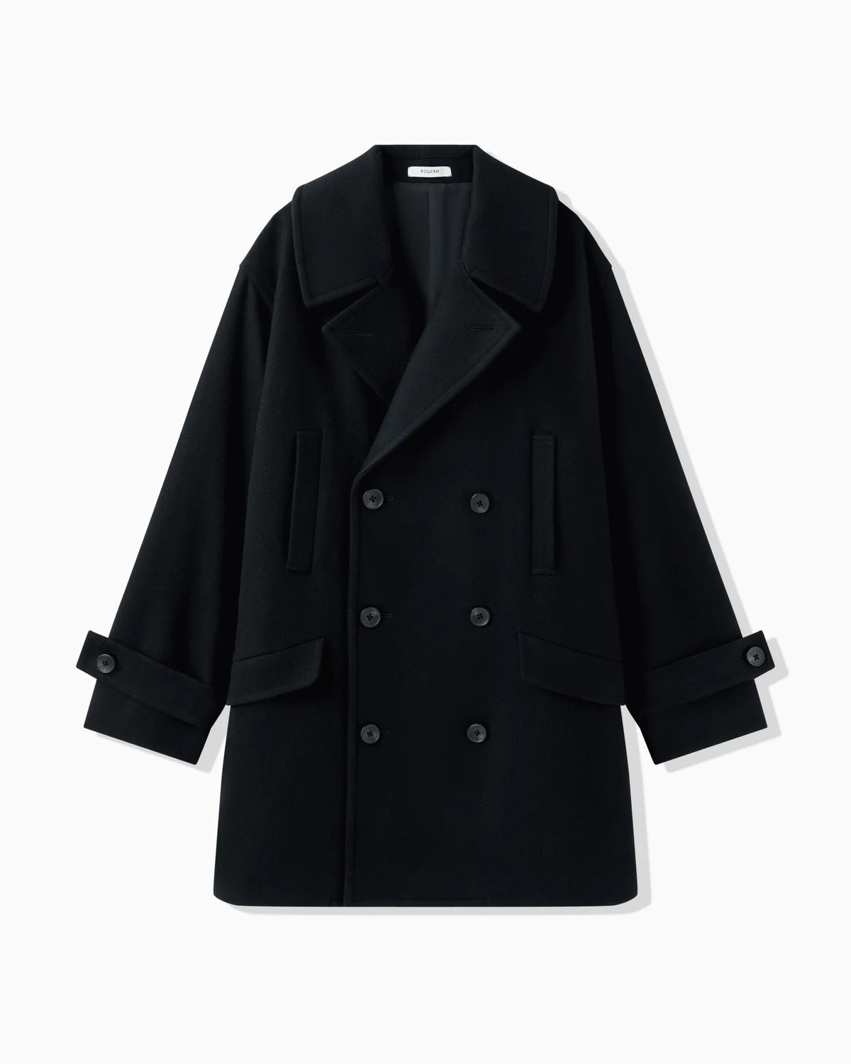 PEA JACKET - BLACK