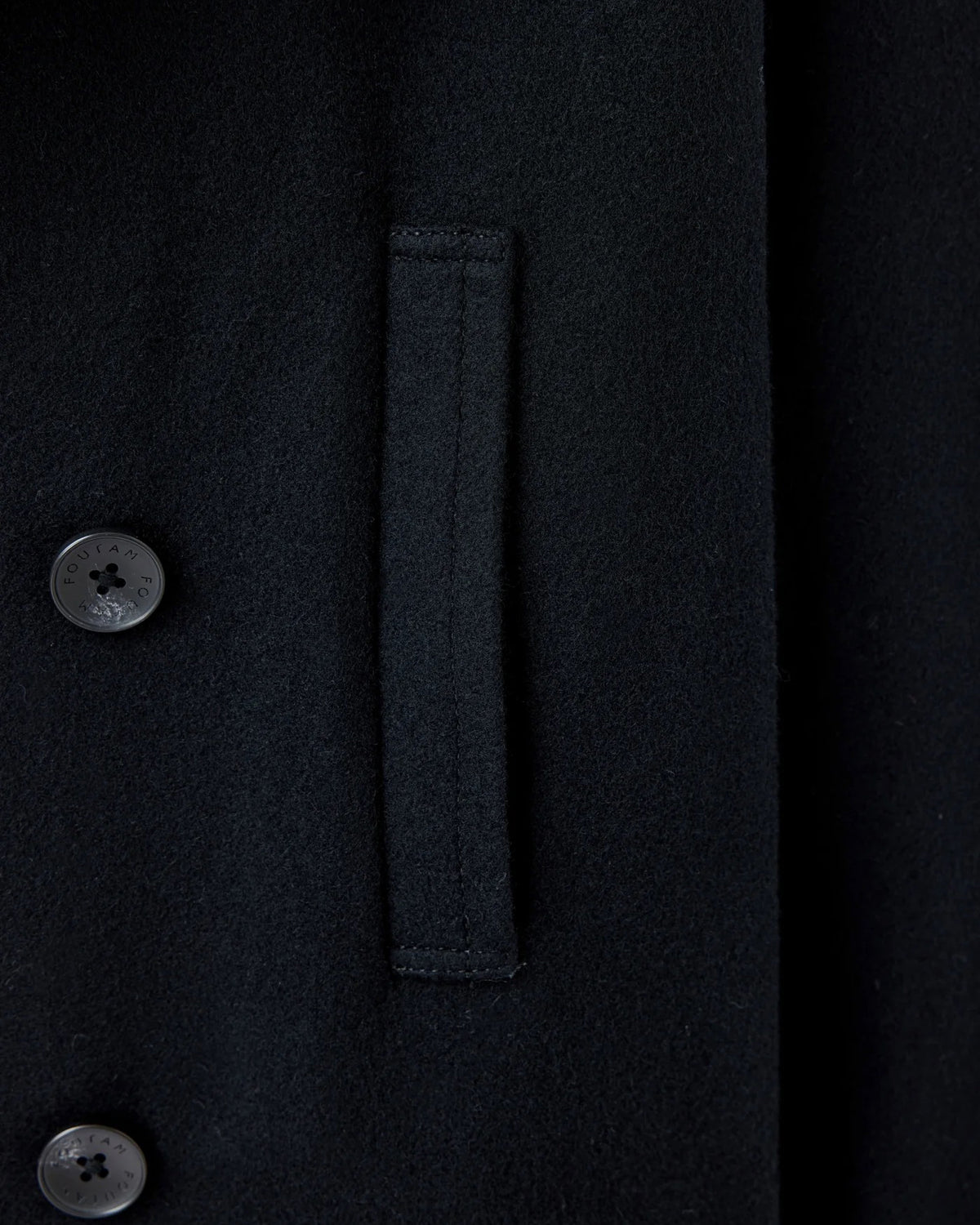 PEA JACKET - BLACK