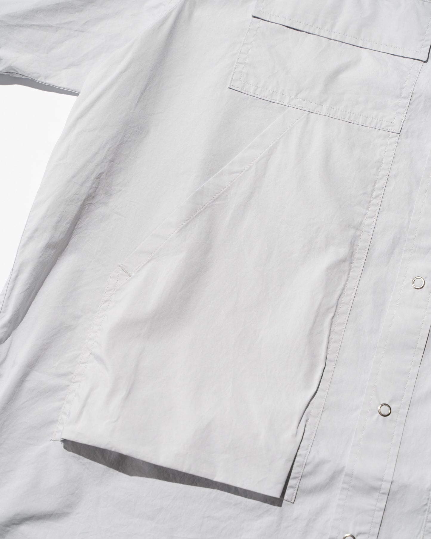 PIONEER S/S MULTI POCKETS SHIRT - LIGHT GREY