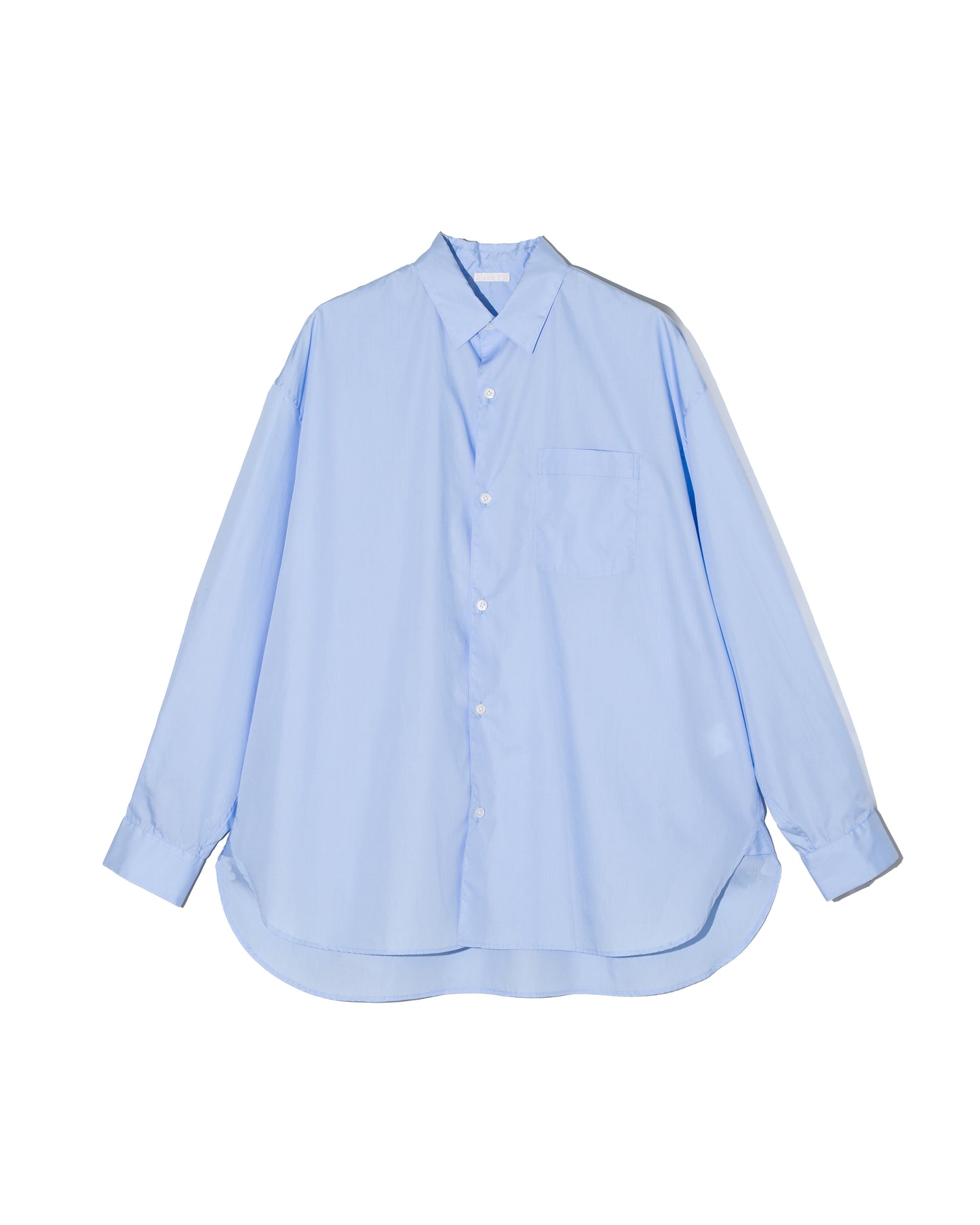 BROAD COTTON WIDE SHIRTS - SAX BLUE