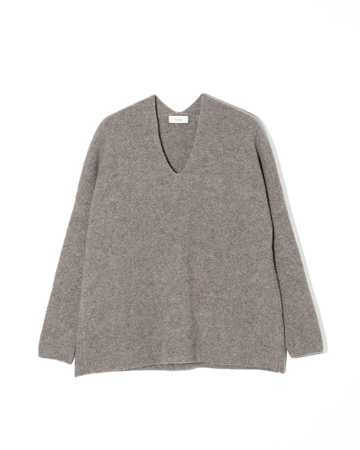 YAK V-SWEATER - GREY