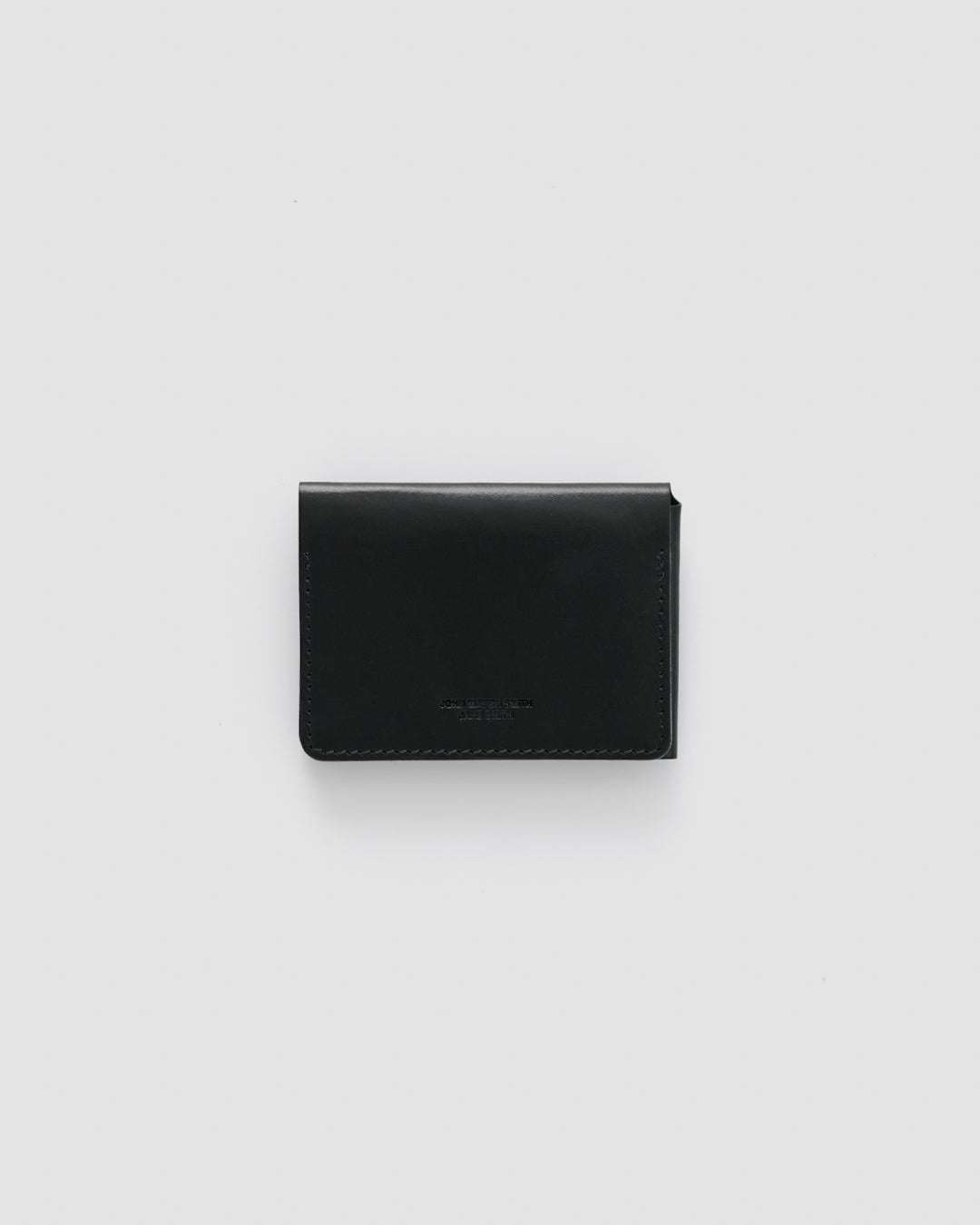 LEATHER CARD CASE - BLACK