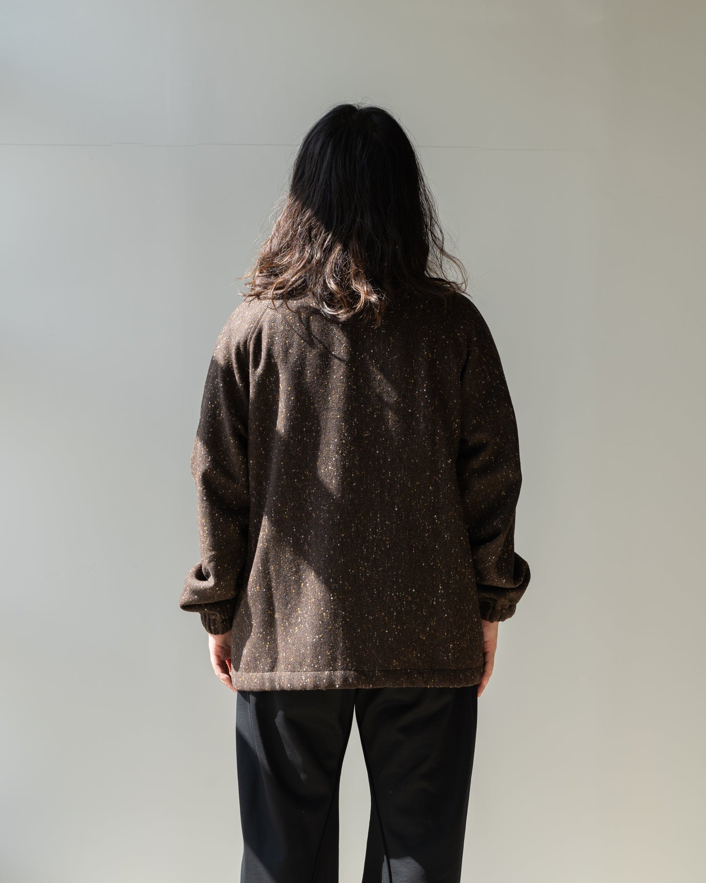 COLOR NAP TWEED COACH JACKET - NAP BROWN