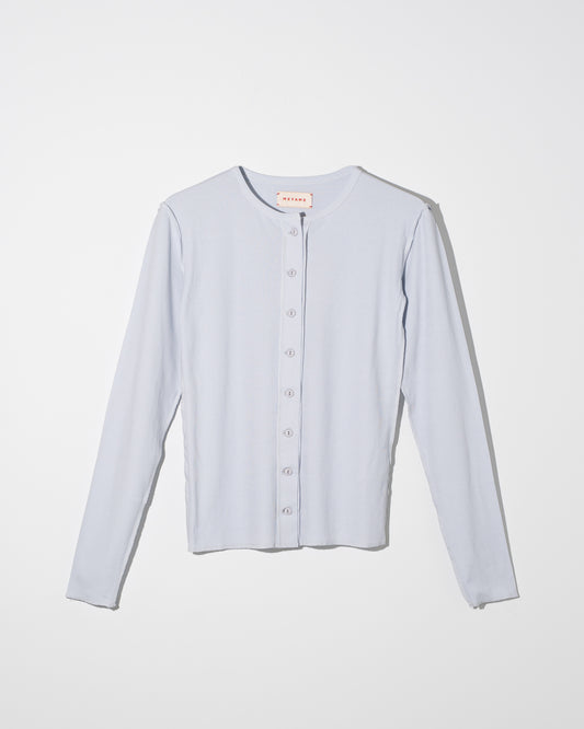 MANY BUTTON CARDIGAN - LIGHT BLUE