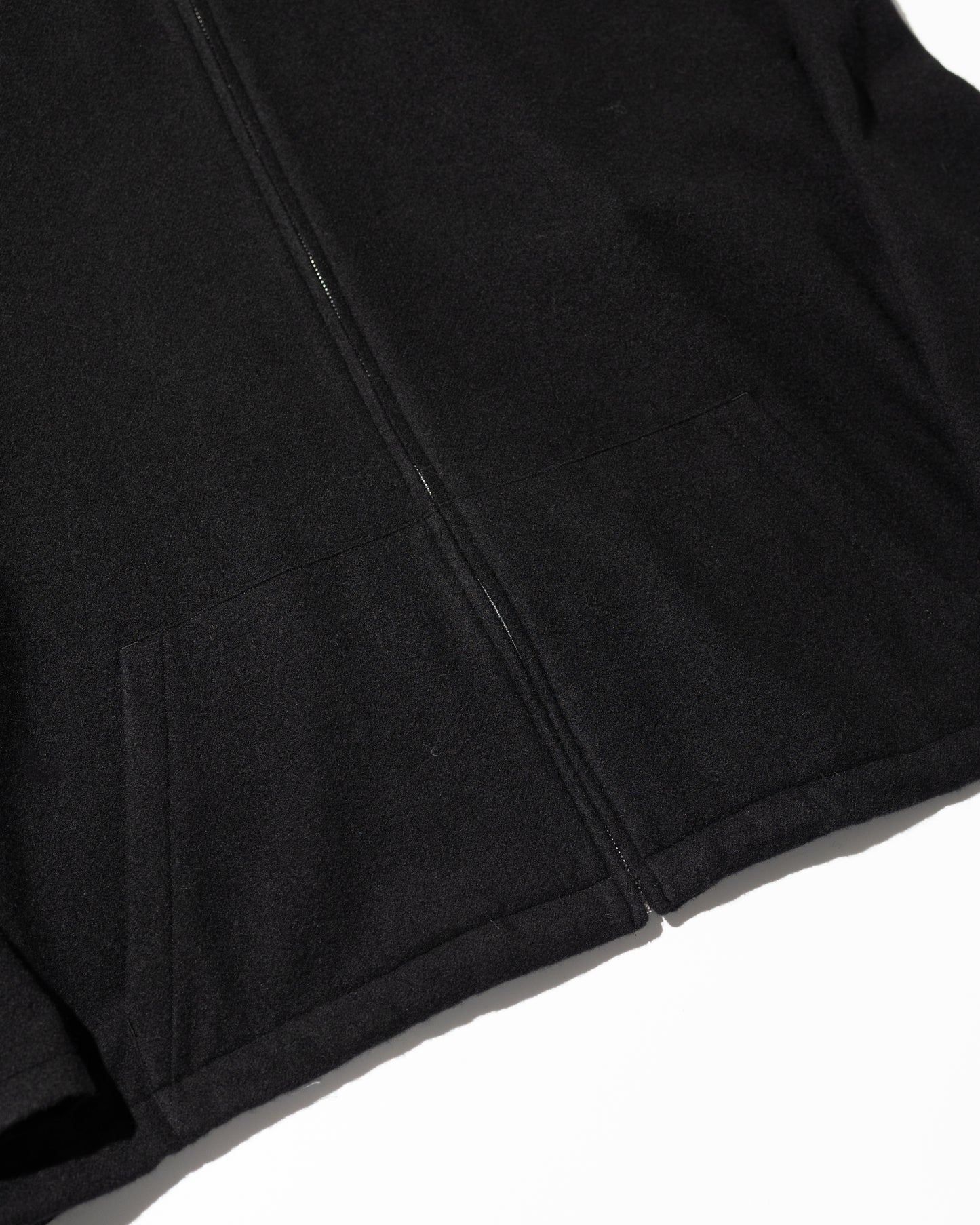 CASHMERE ZIP JACKET - BLACK