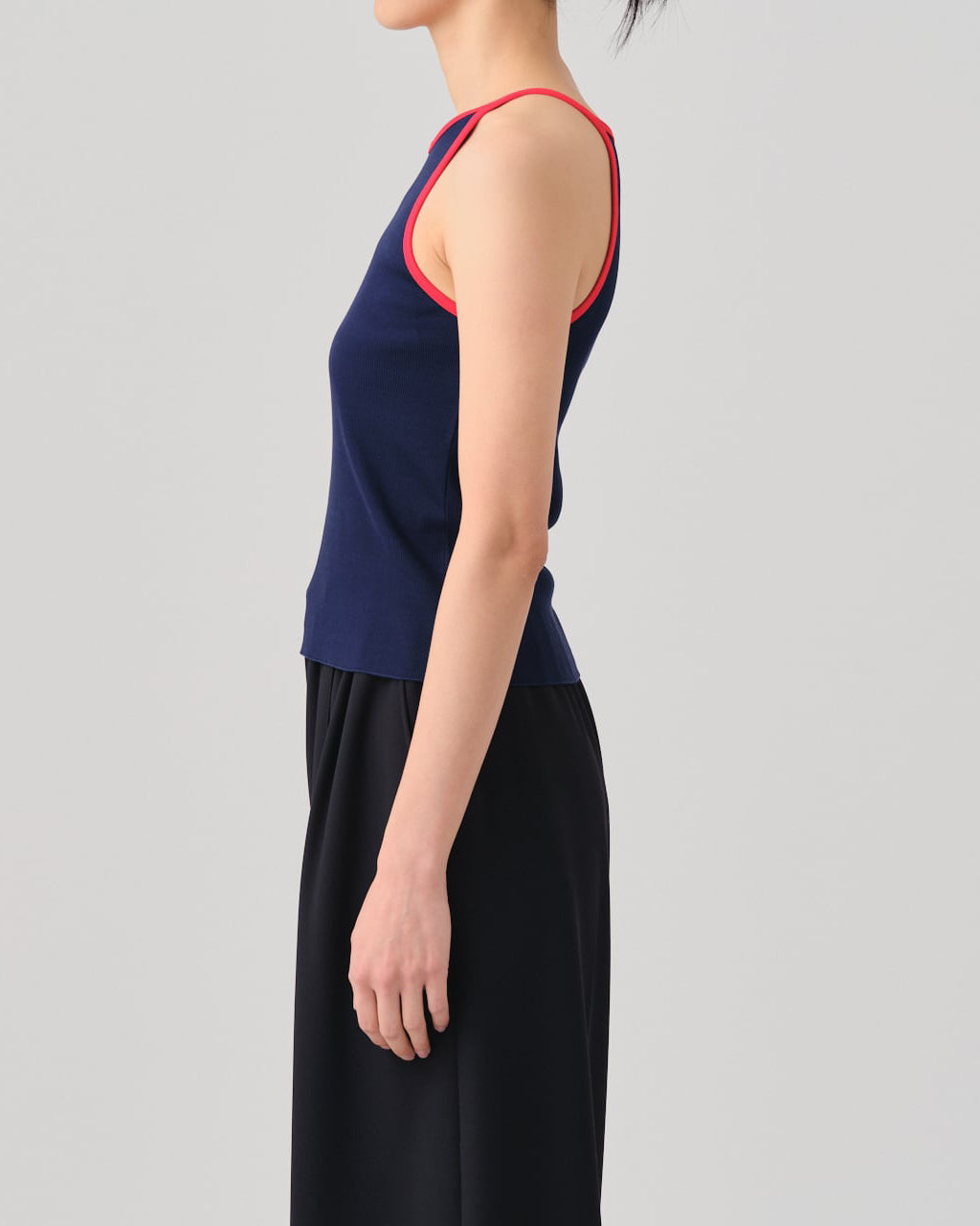 FRESCA ZERO LIGHT RIB TANK TOP - PINK RED