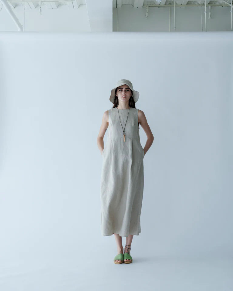 LINEN HAT MADE BY NINE TAILOR - BEIGE