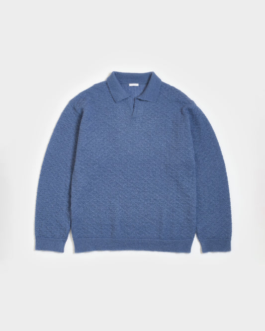 MOHAIR SKIPPER KNIT - SAX BLUE