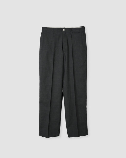 WOOL TROPICAL SLACKS - GRAY