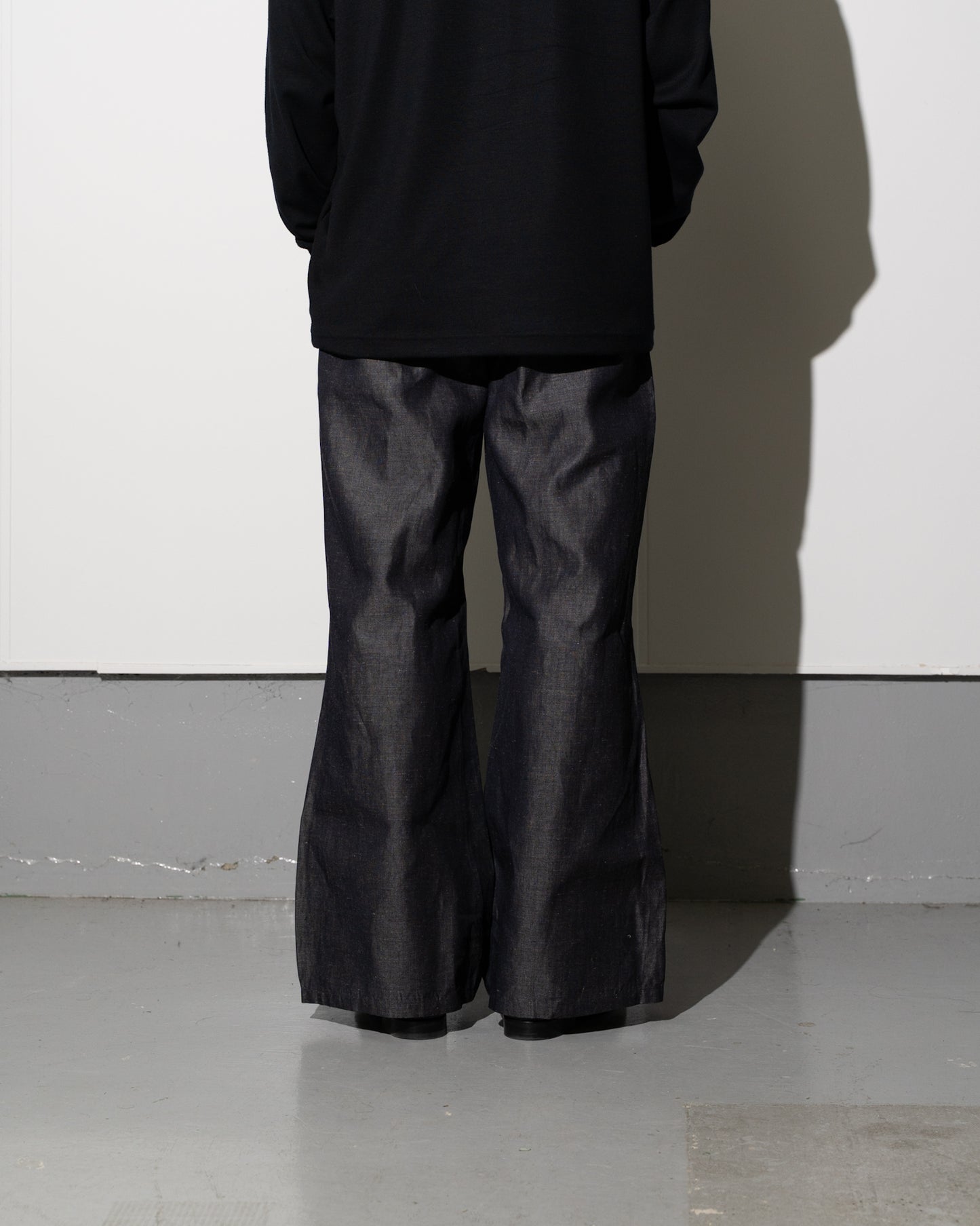 CONTOUR 5 TROUSERS - ED. INDIGO LINEN BLEND