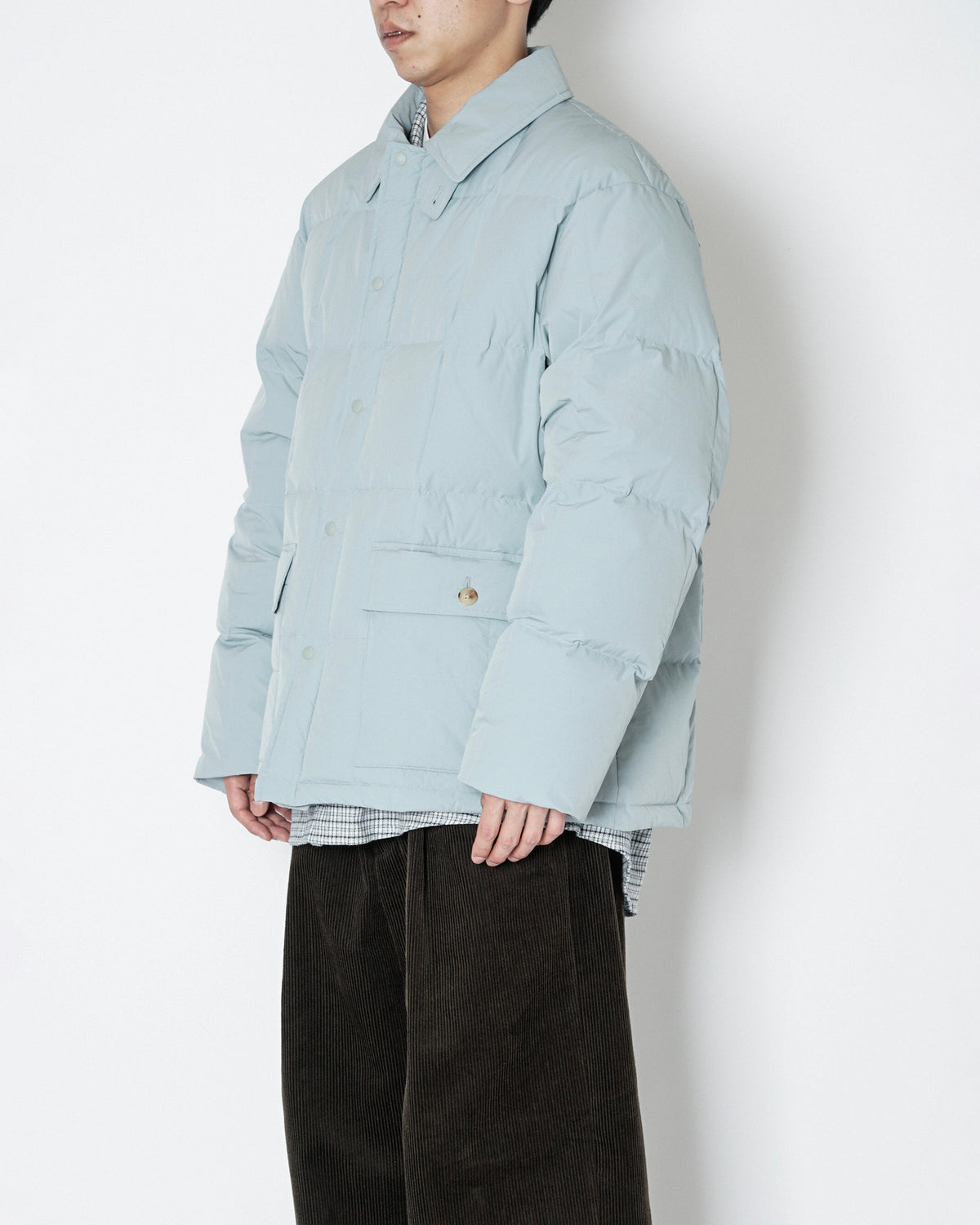 QUILT DOWN JACKET - SAX