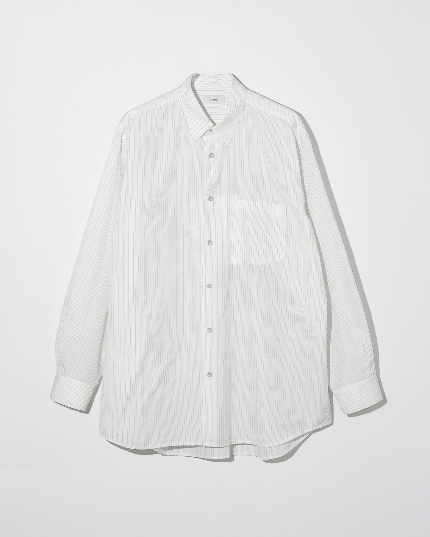 L/S SHIRT / SILK COTTON STRIPE