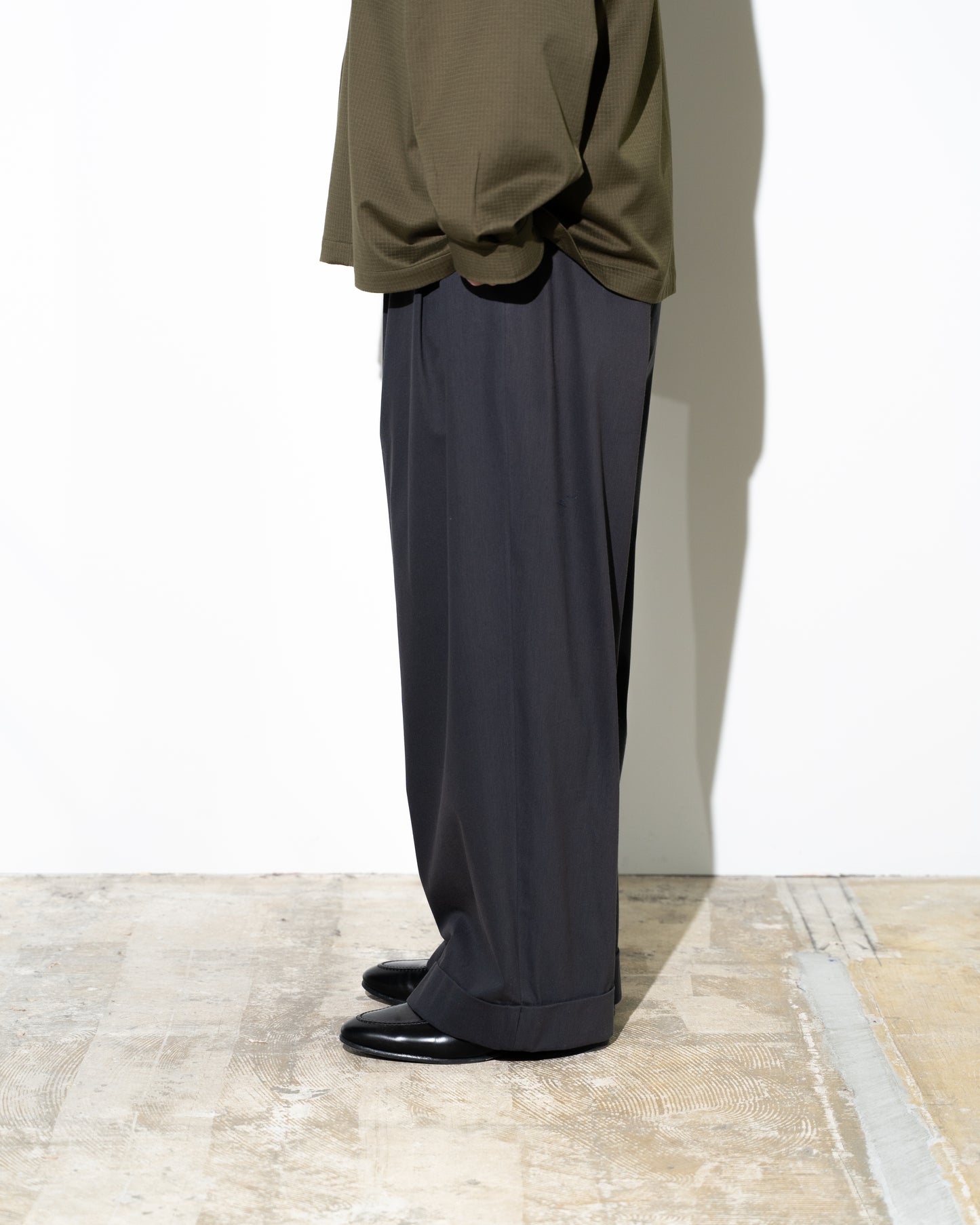 46G SOLARO GURKHA PANTS - CHARCOAL BLACK
