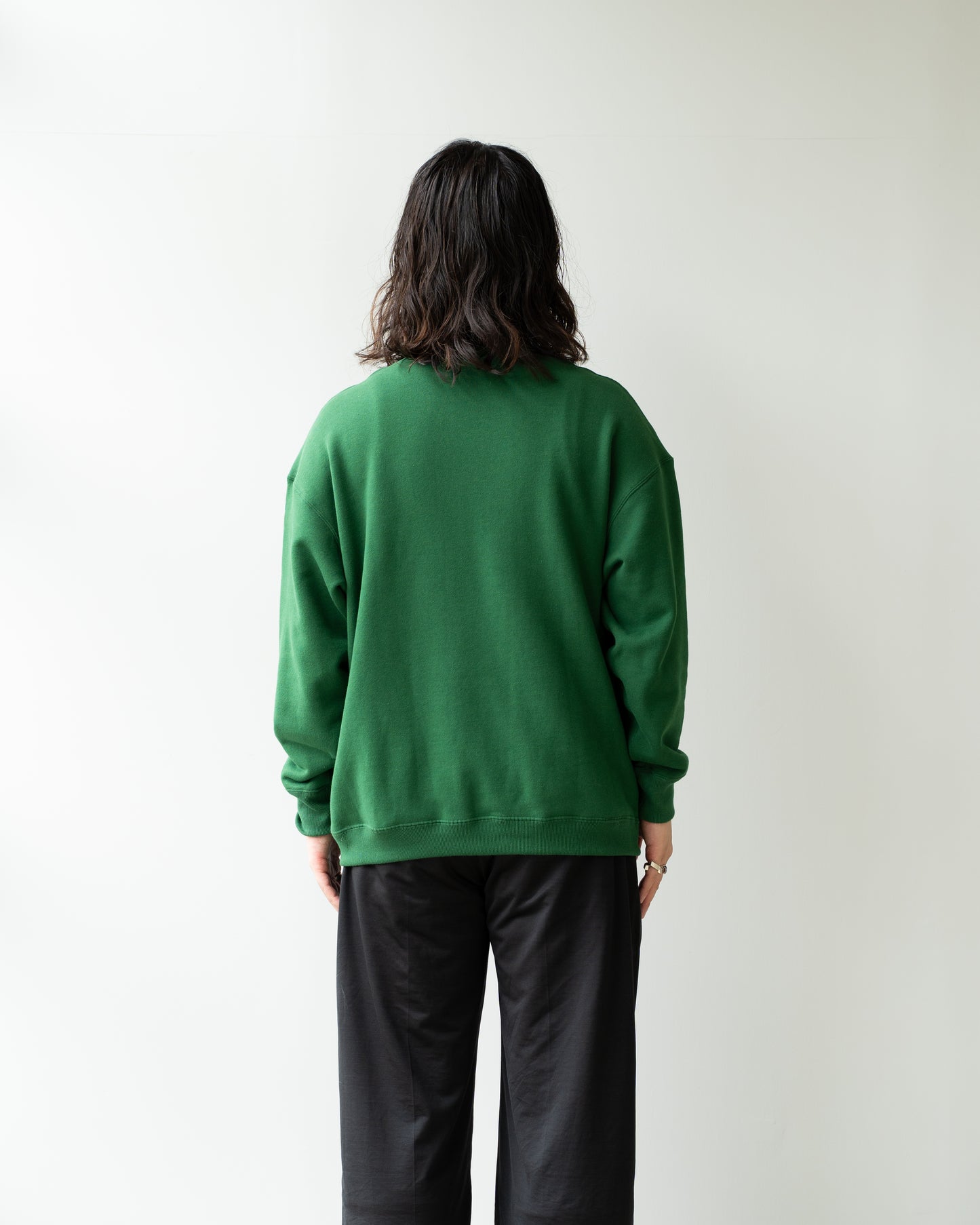 CREW NECK SWEAT - GREEN