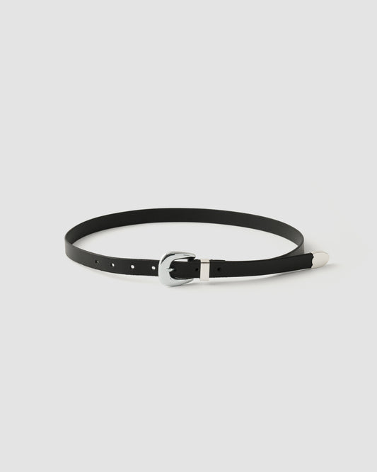 WESTERN BUCKLE BELT - BLACK