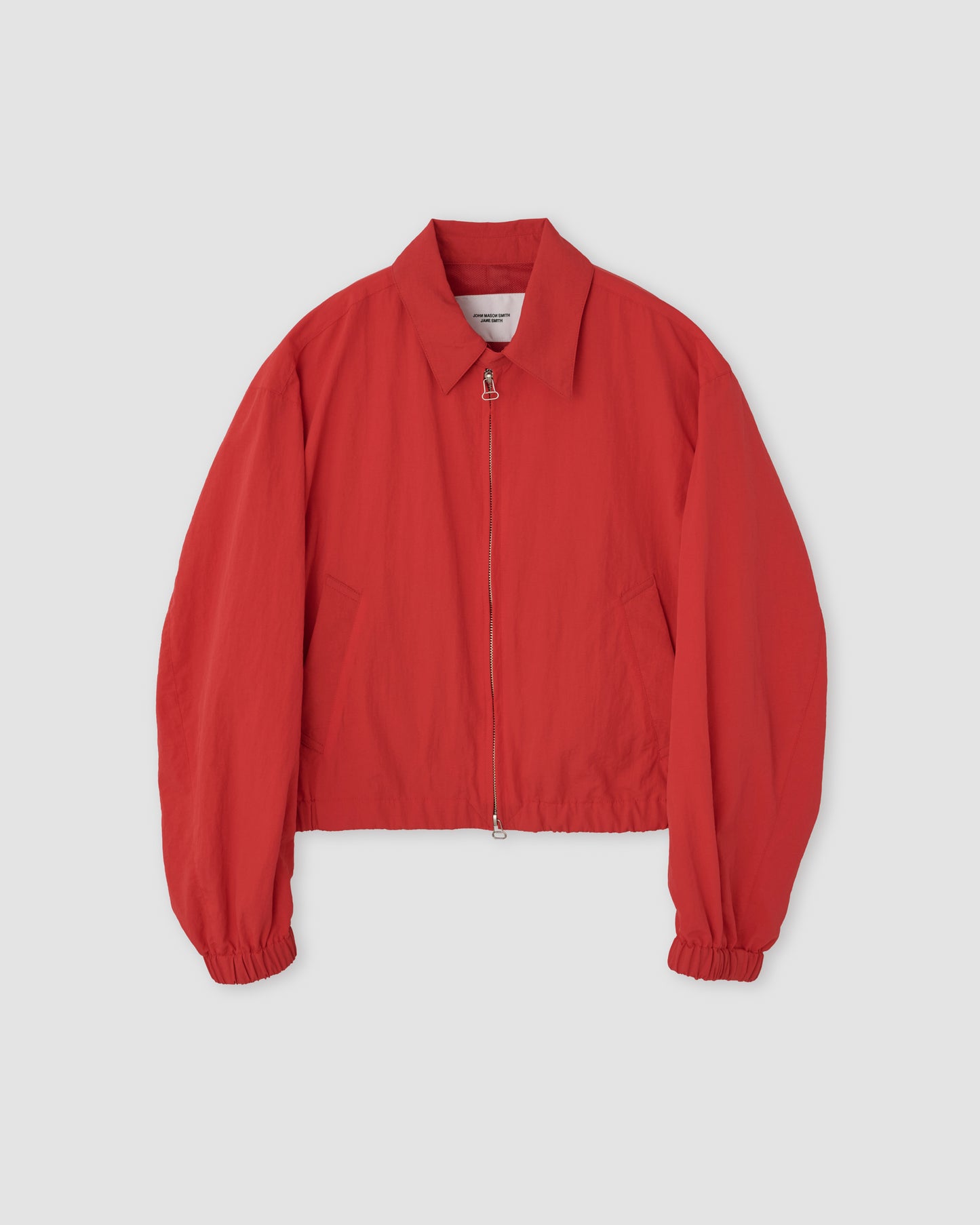 NYLON TAFFETA OVERSIZED DRIZZLER JACKET - RED