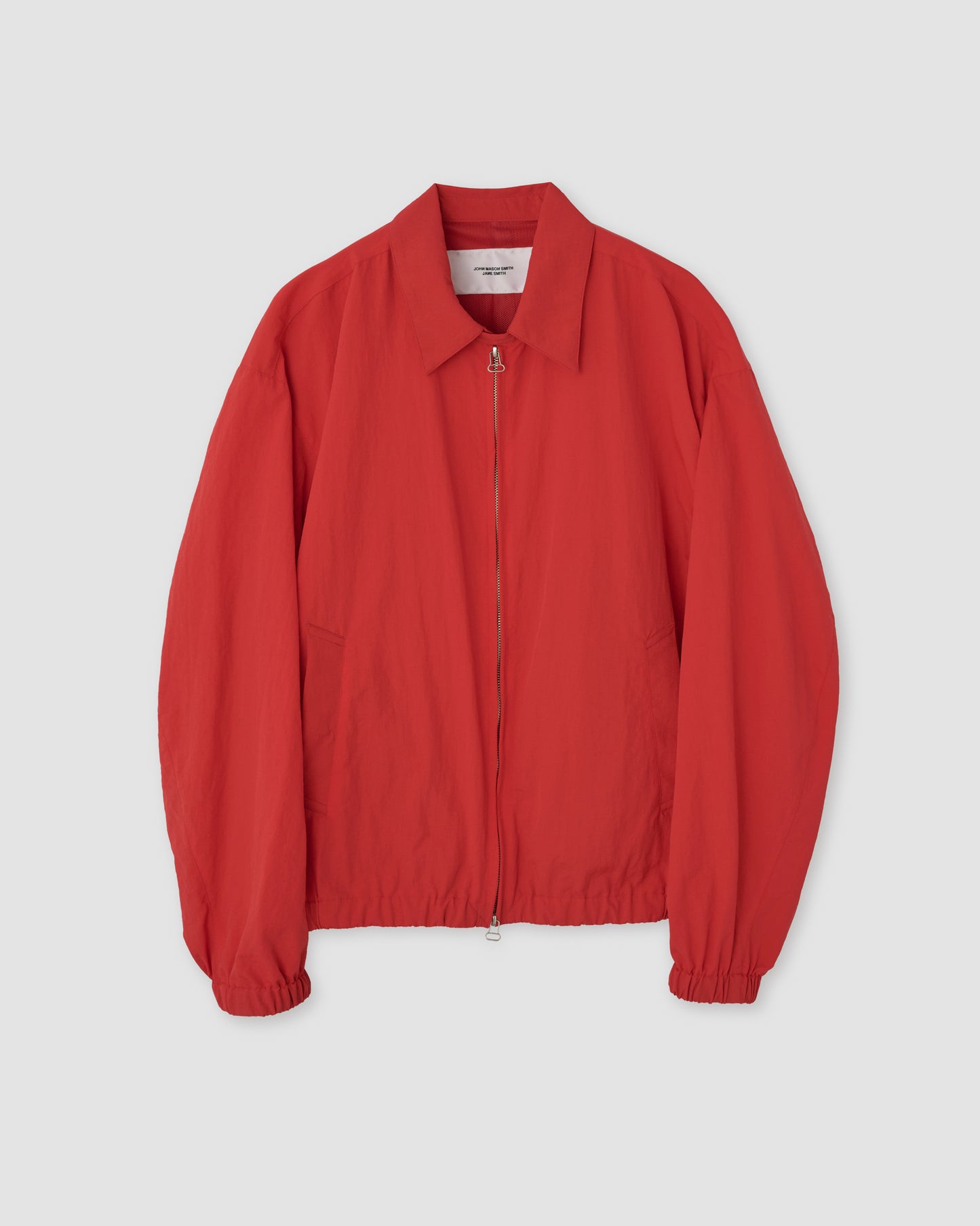 NYLON TAFFETA OVERSIZED DRIZZLER JACKET - RED