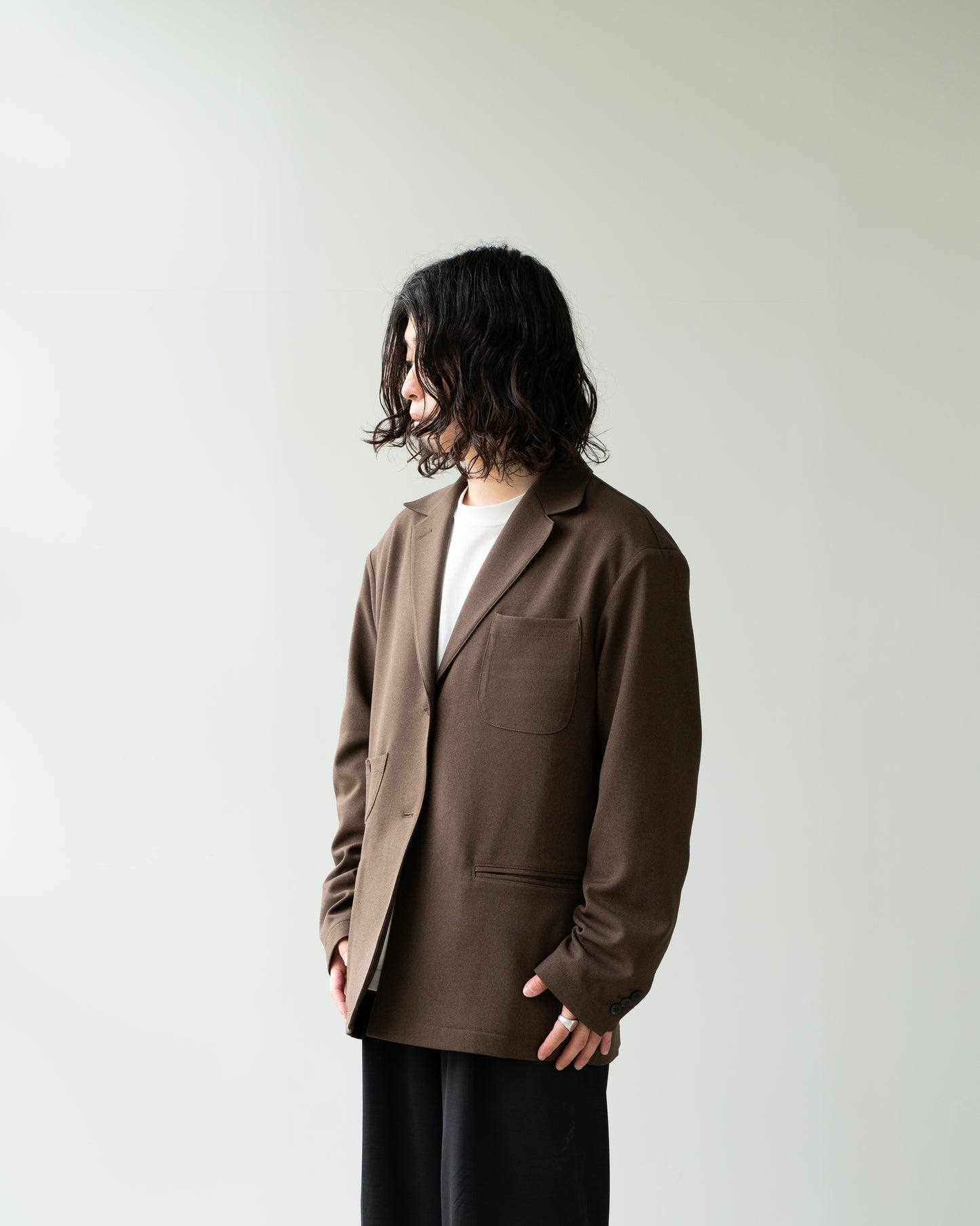 PREMIUM SAPA SAFARI JACKET - MELANGE BROWN