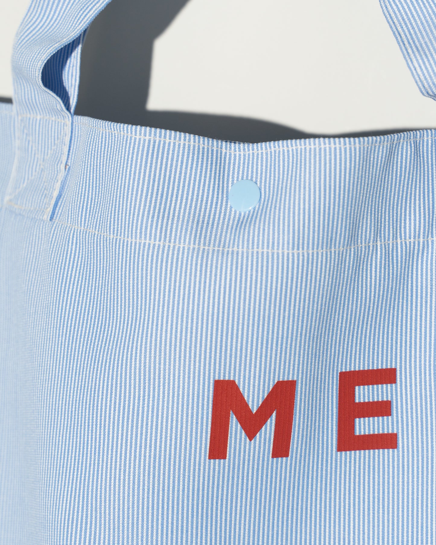 STRIPE LOGO TOTE BAG - BLUE