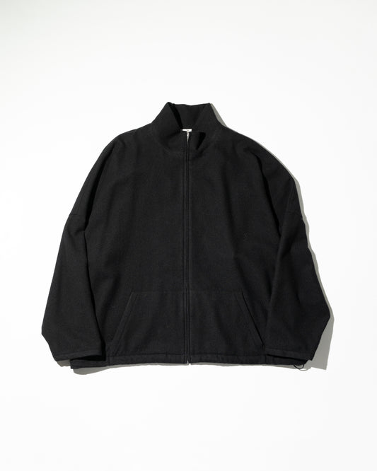 CASHMERE ZIP JACKET - BLACK