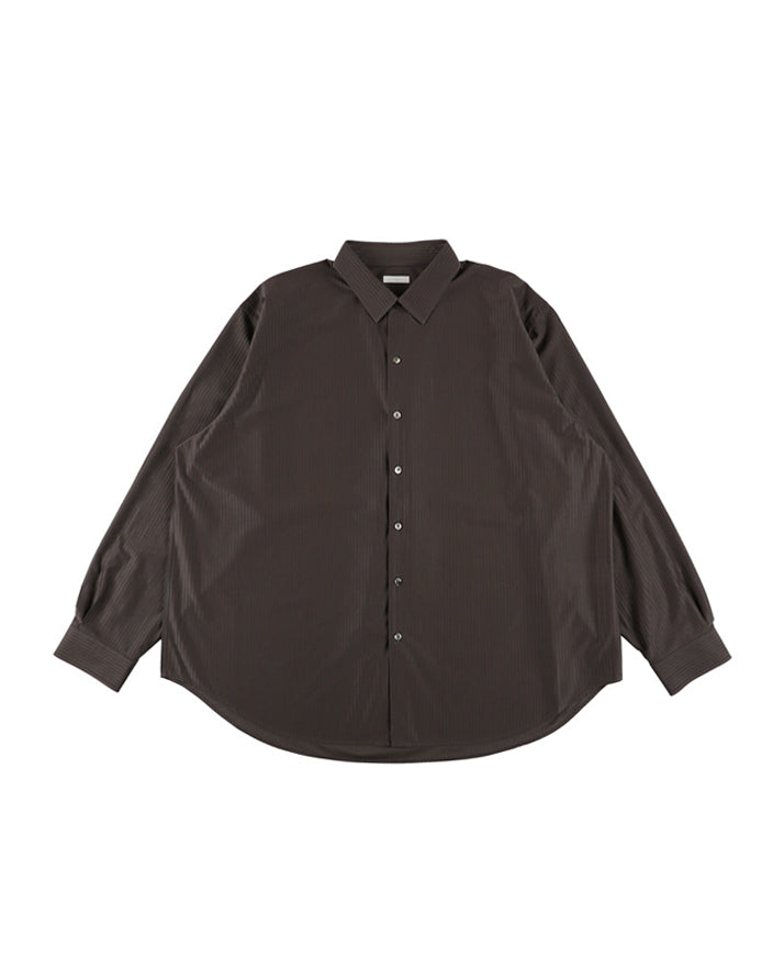 46G STRIPE ATMOSPHERE SHIRT - CHARCOAL BROWN