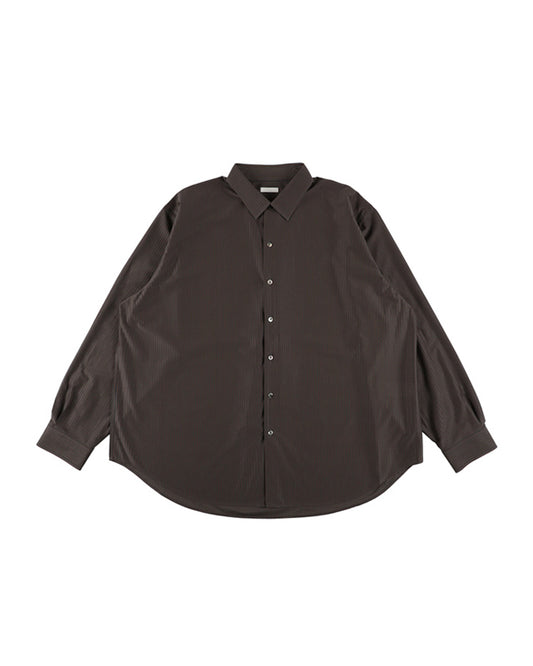 46G STRIPE ATMOSPHERE SHIRT - CHARCOAL BROWN