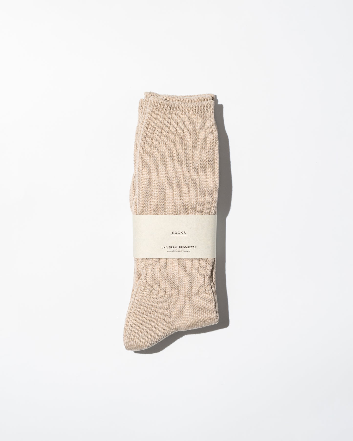 2P LONG SOCKS - BEIGE
