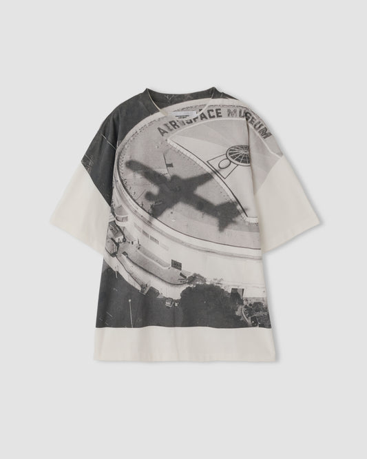 TIM BARBER AIROSPACE MUSEUM S/S T-SHIRT - WHITE