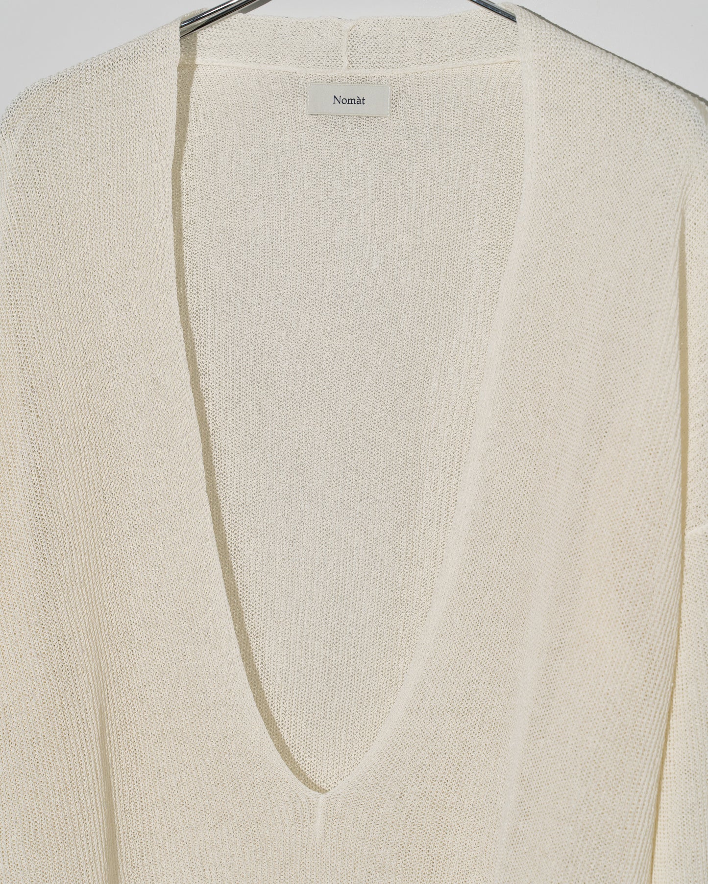 DEEP V WIDE KNIT - WHITE
