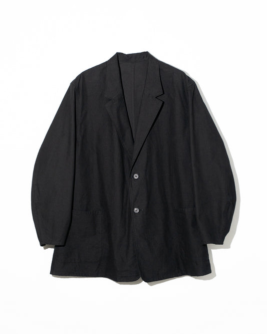 BRUSHED COTTON JACKET - BLACK