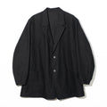 BRUSHED COTTON JACKET - BLACK