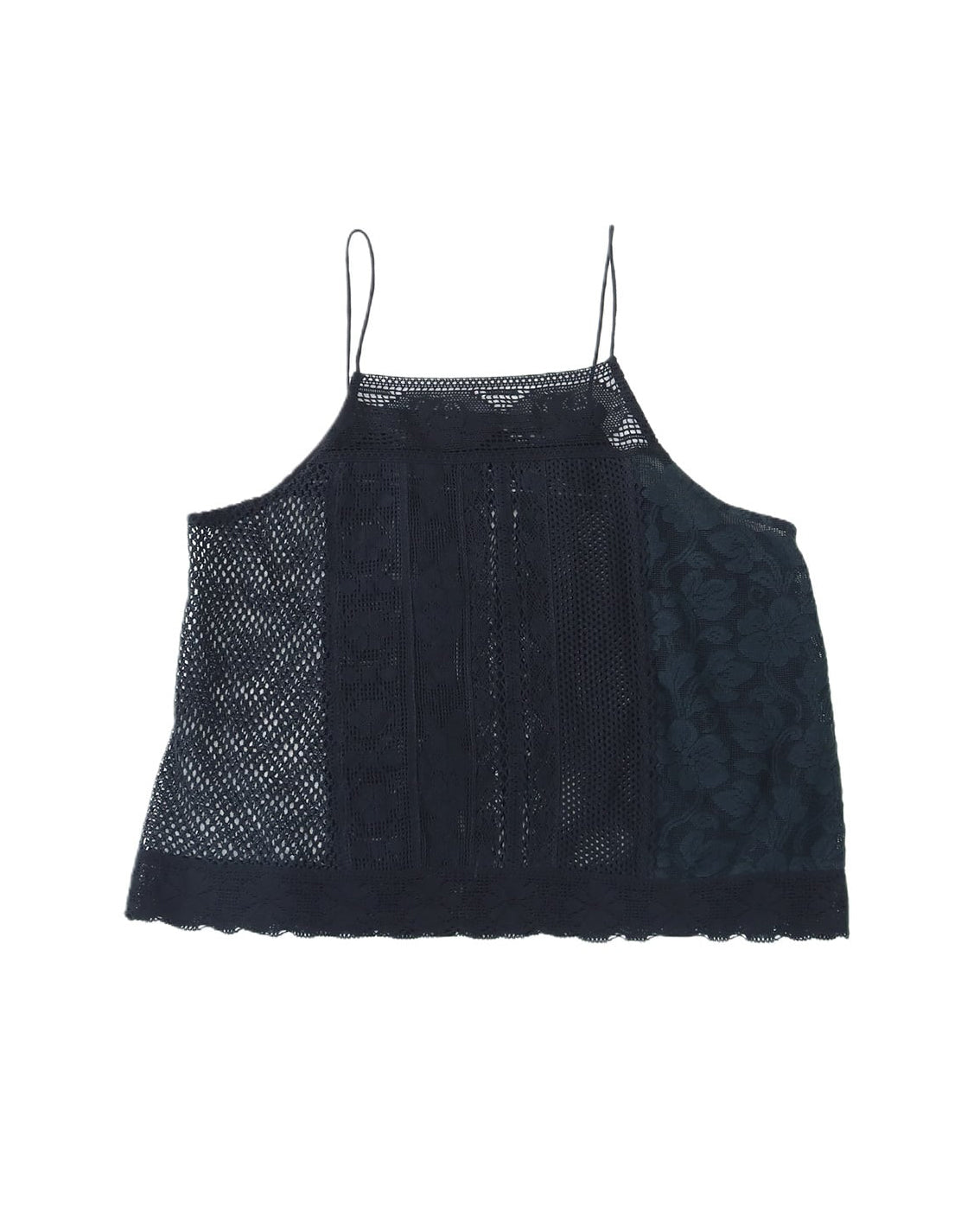 REMAKE LACE CAMI - BLACK