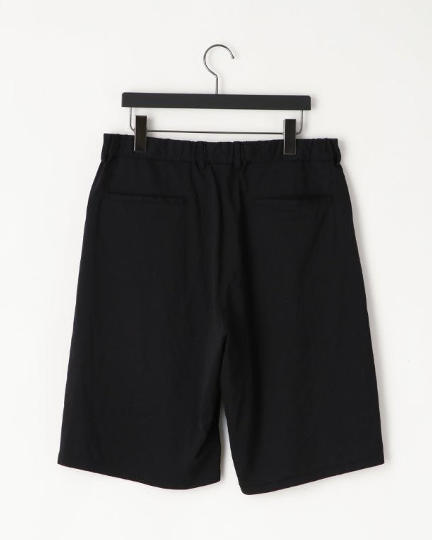 36G NYLON TUCK EASY SHORTS - BLACK DYE