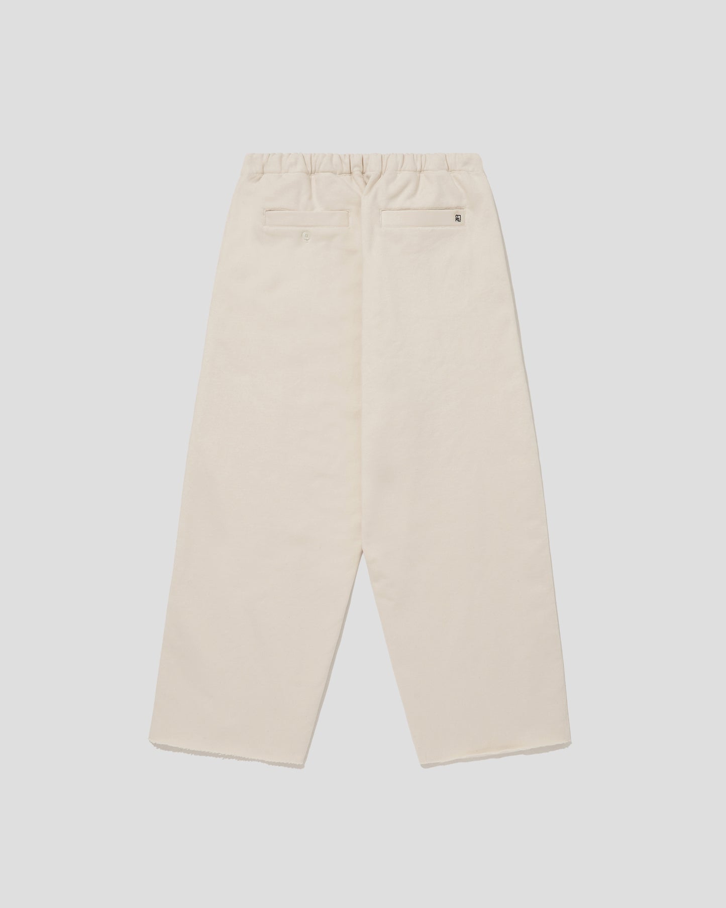 PINTUCK JERSEY WIDE PANTS - COSMIC LATTE