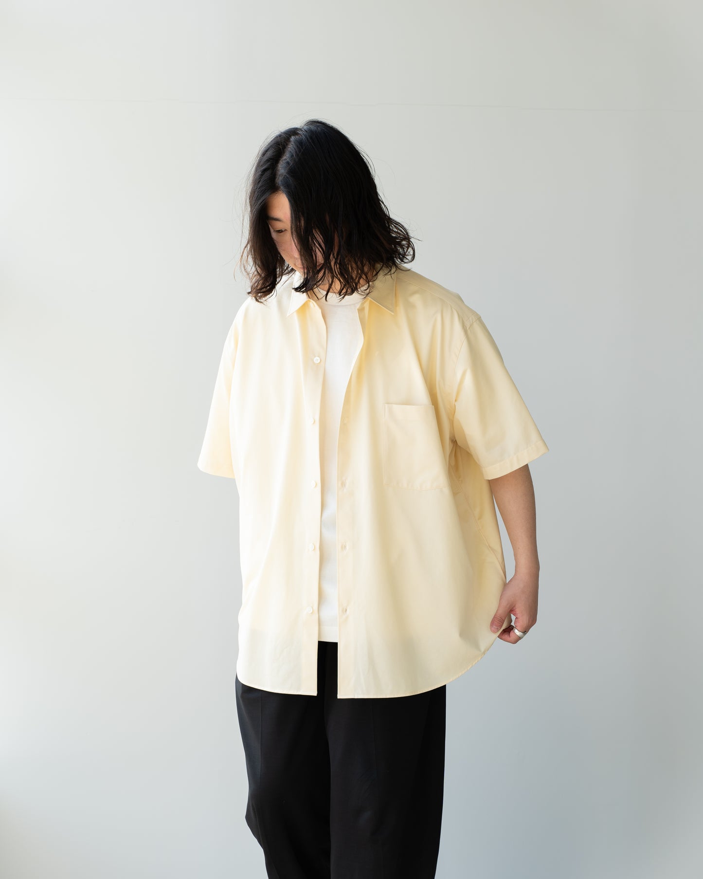 46G ATMOSPHERE SS SHIRT - LIGHT YELLOW